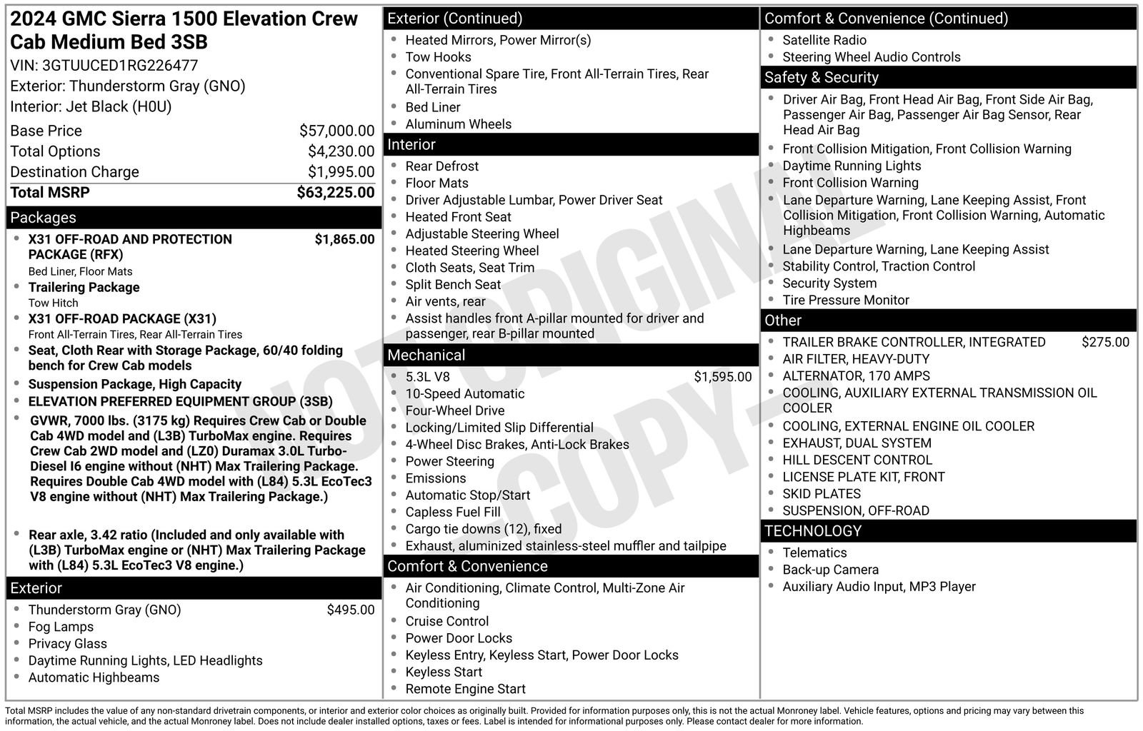 Used 2024 GMC Sierra 1500 Elevation image 36
