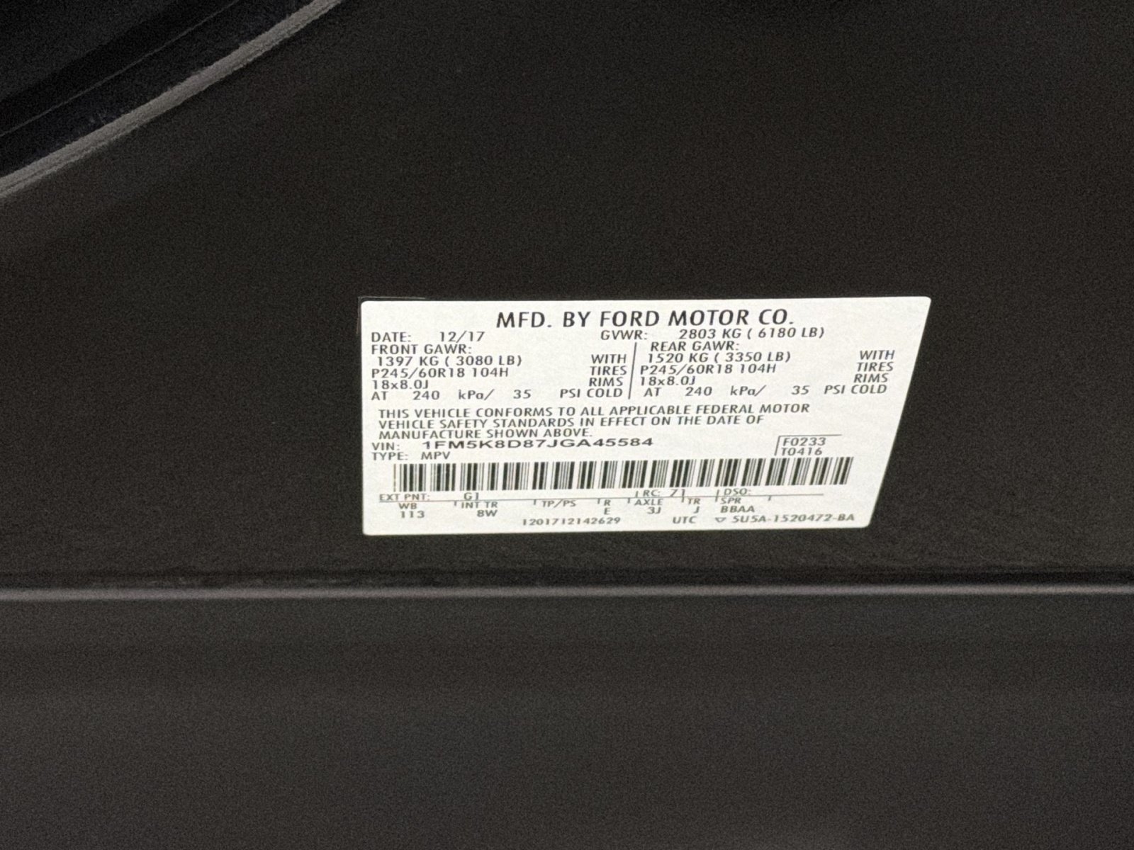 Used 2018 Ford Explorer XLT w/ Equipment Group 201A AWD/4WD image 26
