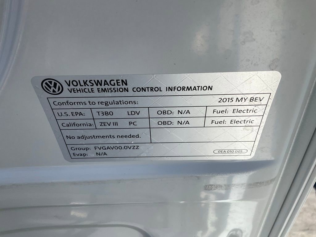 Used 2015 Volkswagen e-Golf SEL Premium image 12