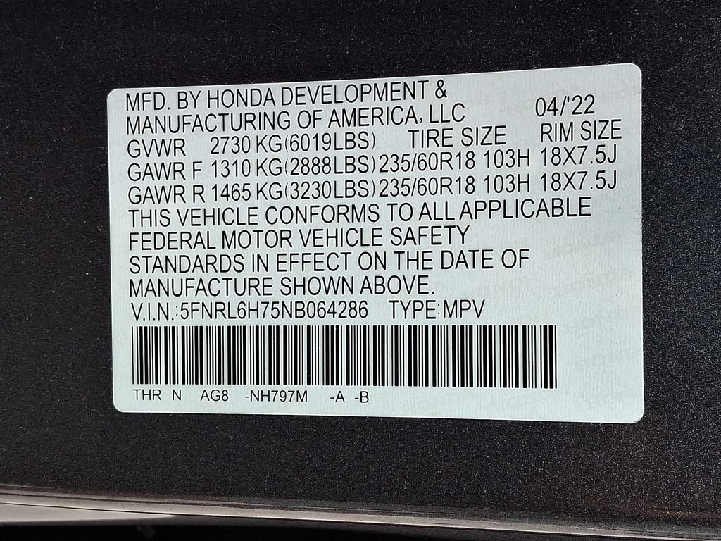 Used 2022 Honda Odyssey EX-L image 29