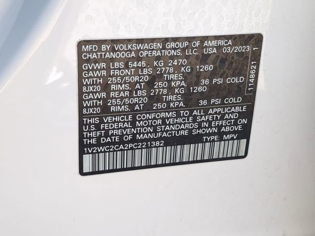 Certified 2023 Volkswagen Atlas Cross Sport SE w/ Black Wheel Package image 35