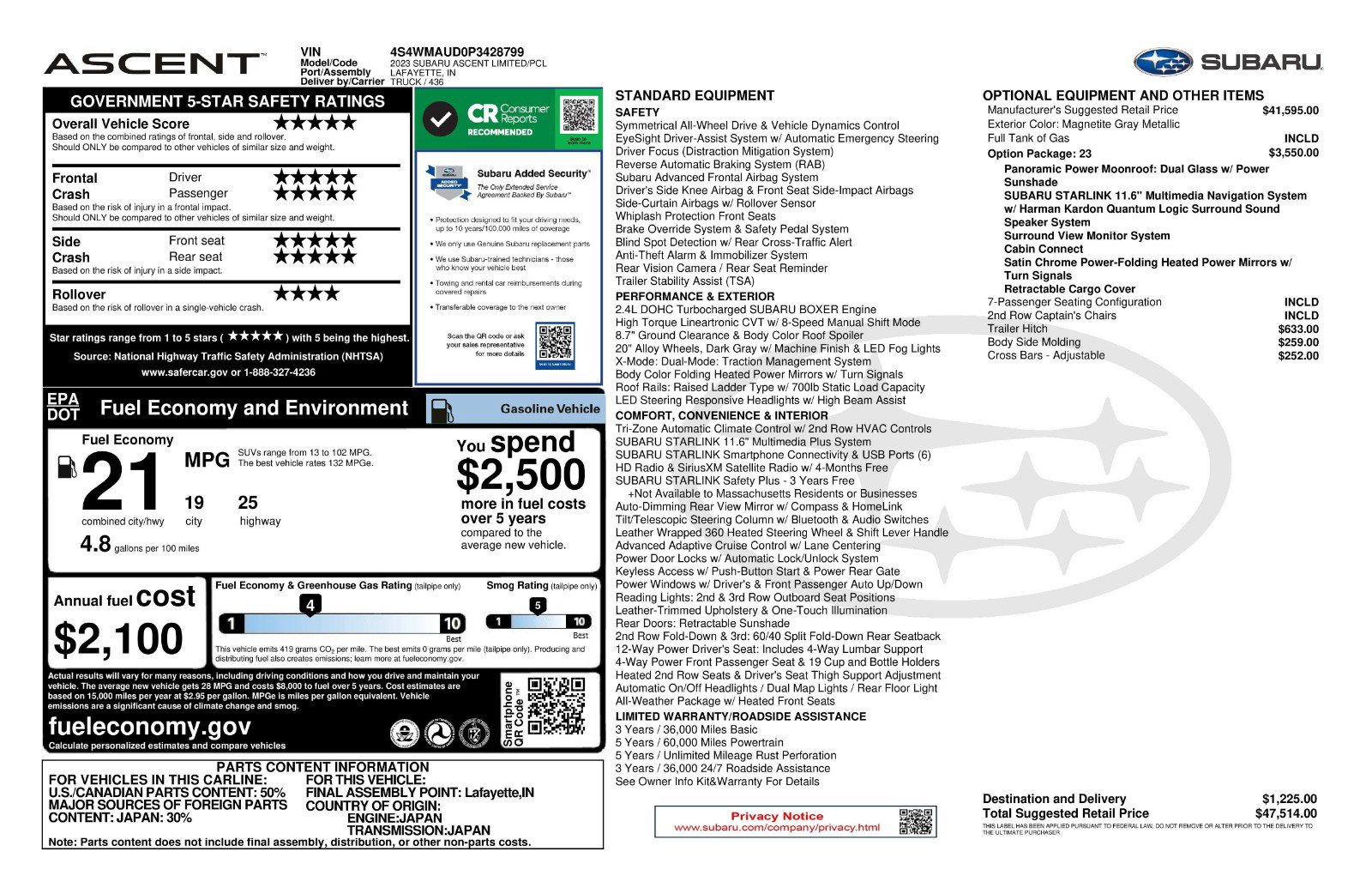 Used 2023 Subaru Forester Sport image 11