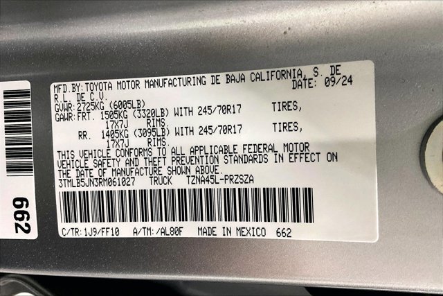 Certified 2024 Toyota Tacoma SR5 AWD/4WD image 44