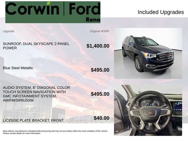 Used 2019 GMC Acadia SLT AWD/4WD image 3