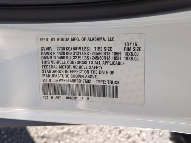 Used 2017 Honda Ridgeline RTS image 30