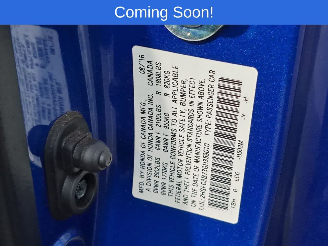 Used 2016 Honda Civic EX-L image 26