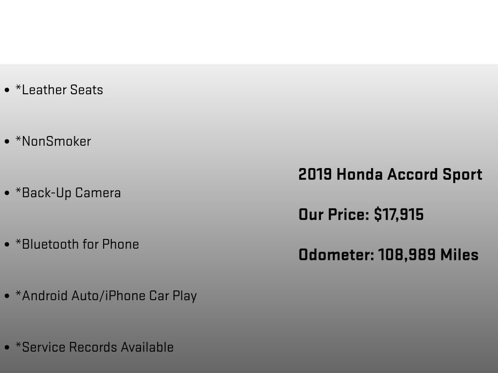 Used 2019 Honda Accord Sport image 6