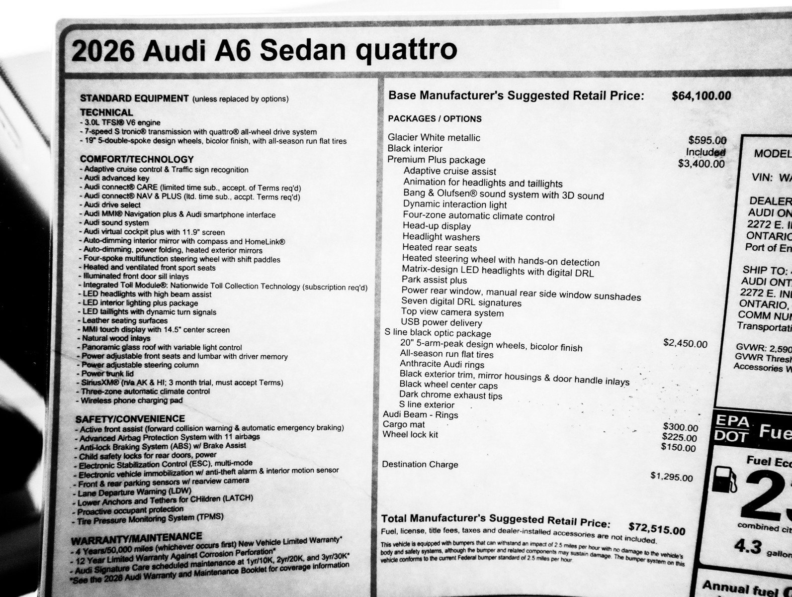 New 2026 Audi A6 Premium Plus AWD/4WD image 32