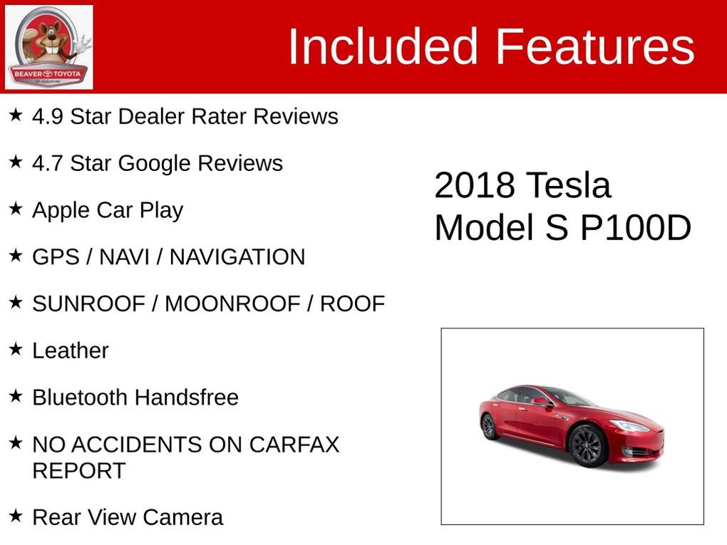 Used 2018 Tesla Model S P100D AWD/4WD image 4