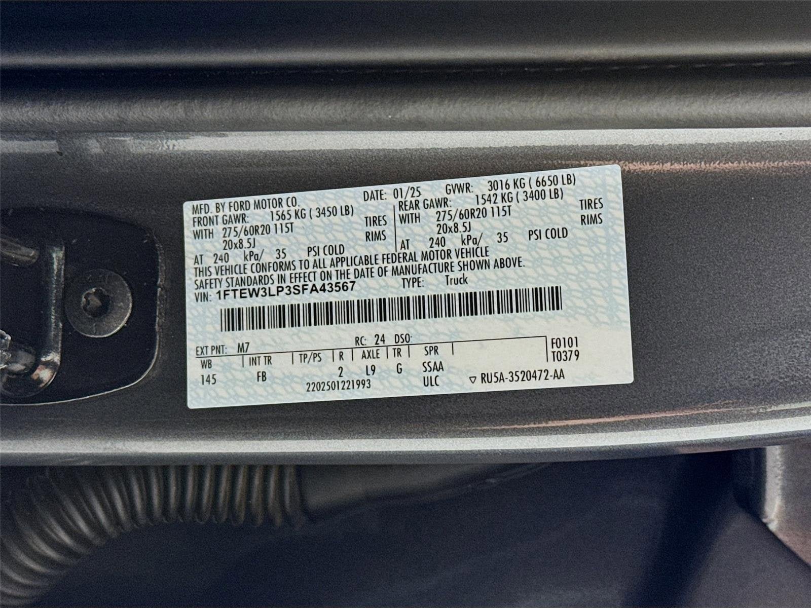 Used 2025 Ford F150 XLT w/ Equipment Group 302A MID AWD/4WD image 32