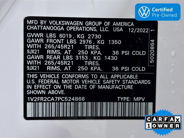 Certified 2023 Volkswagen Atlas SEL Premium image 35