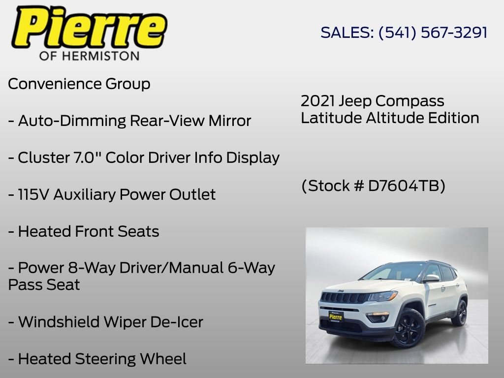 Used 2021 Jeep Compass Latitude AWD/4WD image 18