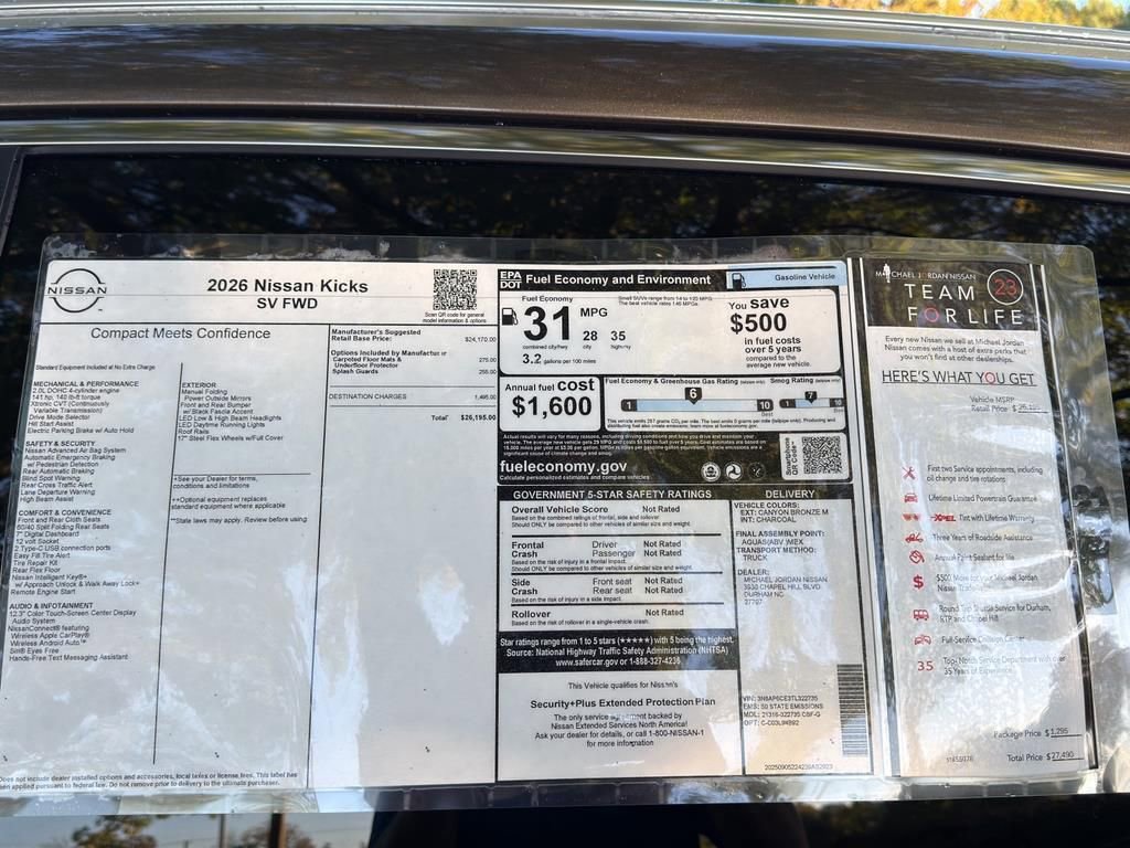 New 2026 Nissan Kicks SV image 12