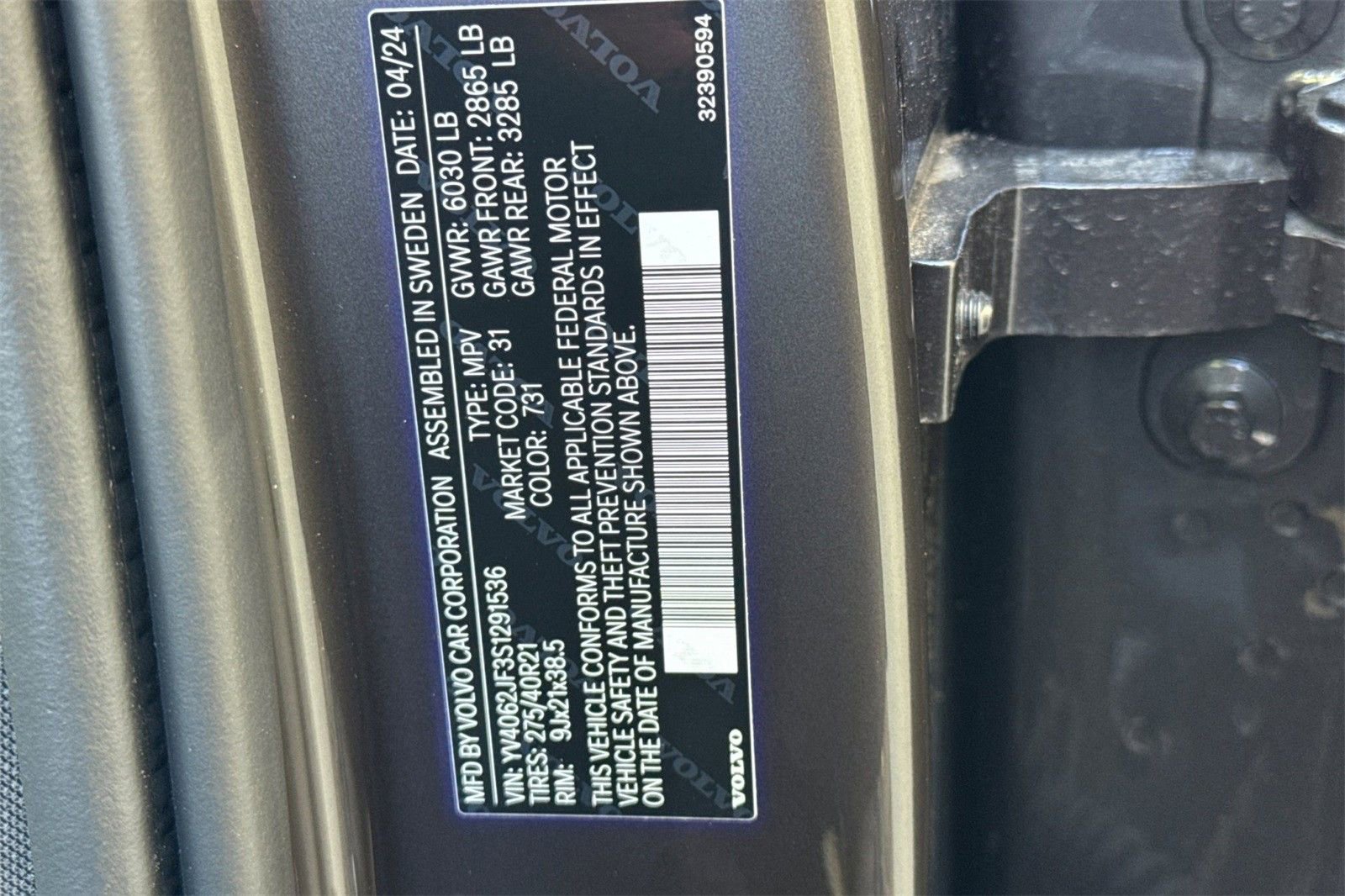 Certified 2025 Volvo XC90 B6 Ultra w/ Protection Package Premier image 29