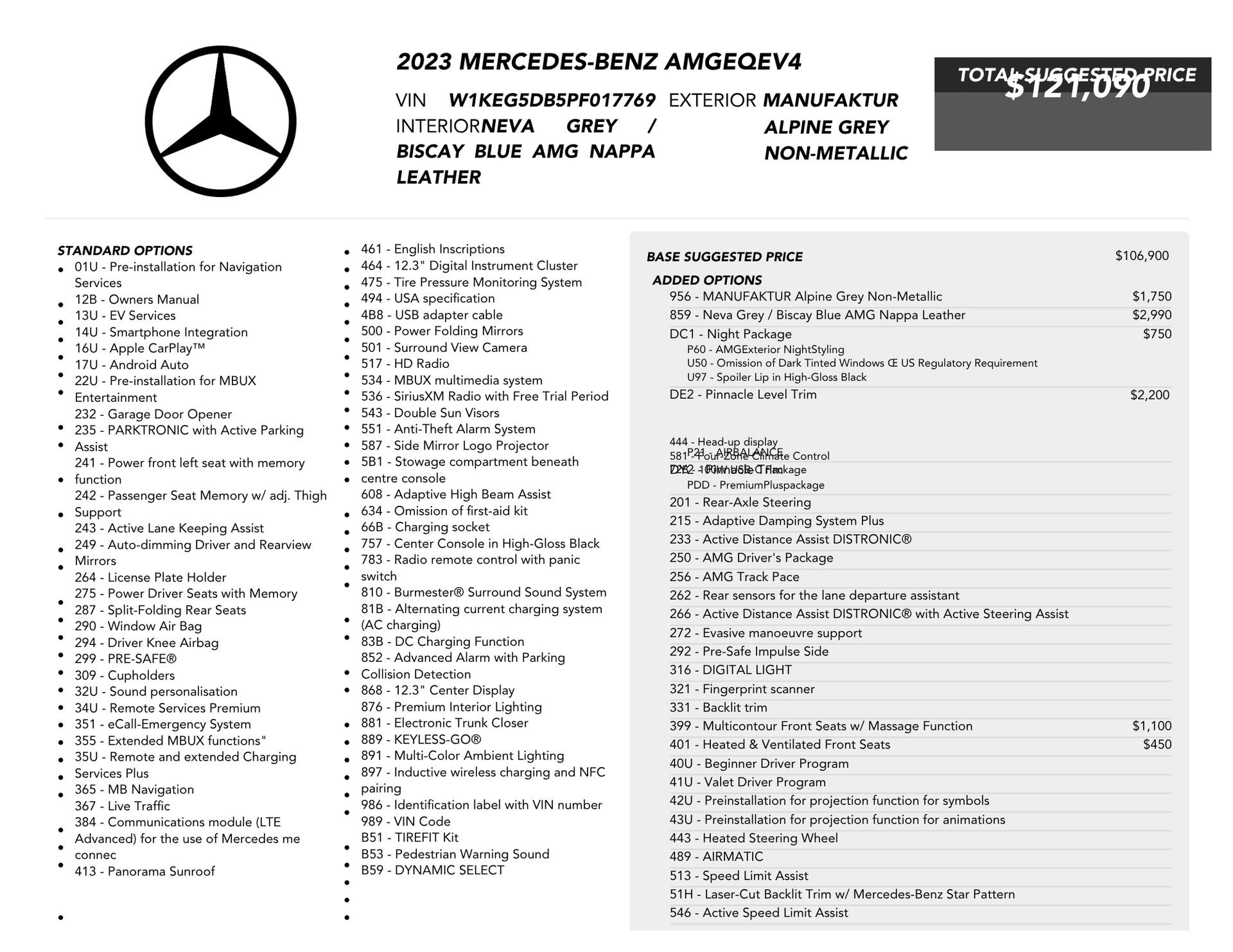 Used 2023 Mercedes-Benz EQE AMG 4MATIC Sedan image 81