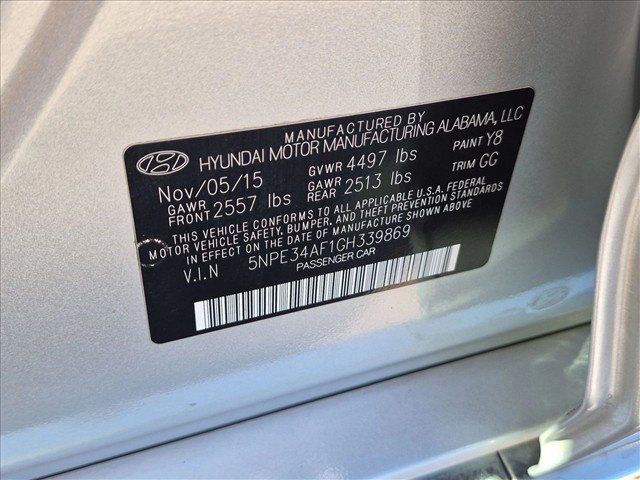 Used 2016 Hyundai Sonata Sport w/ Option Group 03 FWD image 23