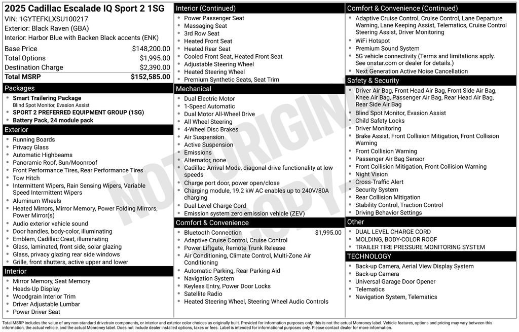 New 2025 Cadillac Escalade IQ Sport 2 image 4