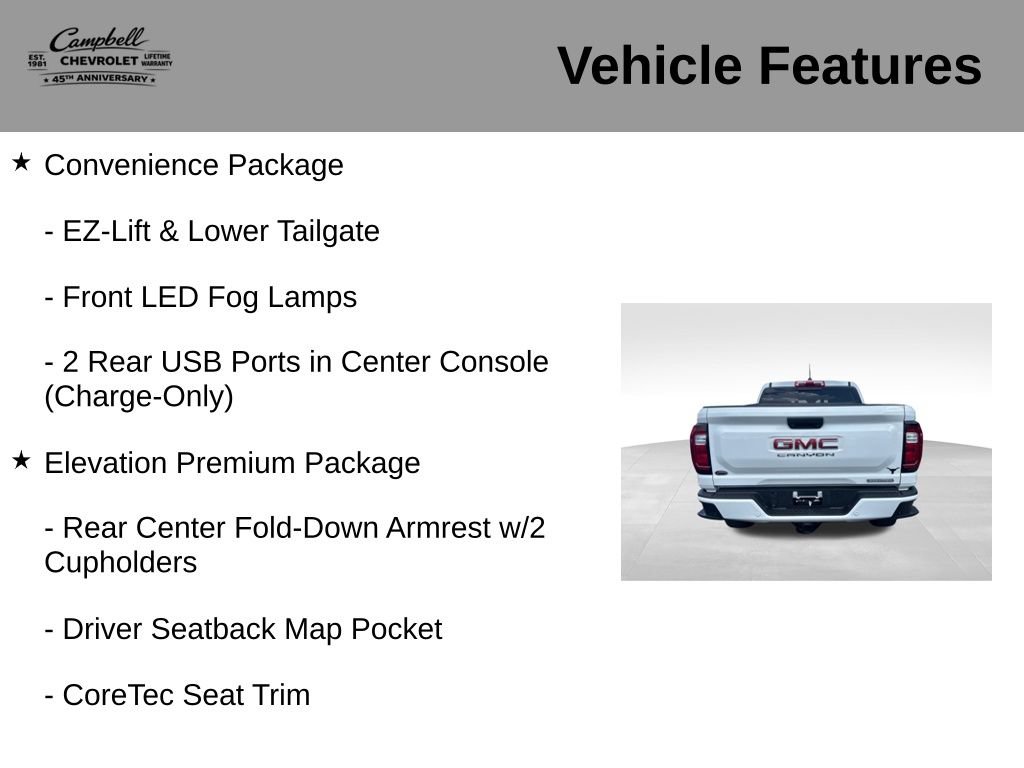 Used 2024 GMC Canyon Elevation w/ Elevation Premium Package AWD/4WD image 16