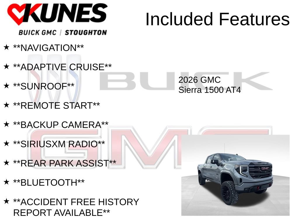 New 2026 GMC Sierra 1500 AT4 w/ Technology Package image 2