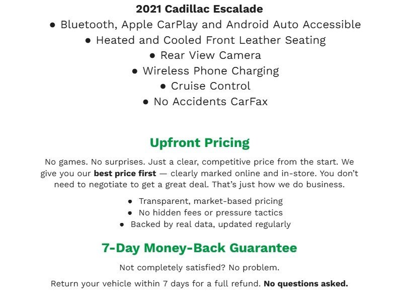 Used 2021 Cadillac Escalade Premium Luxury image 2