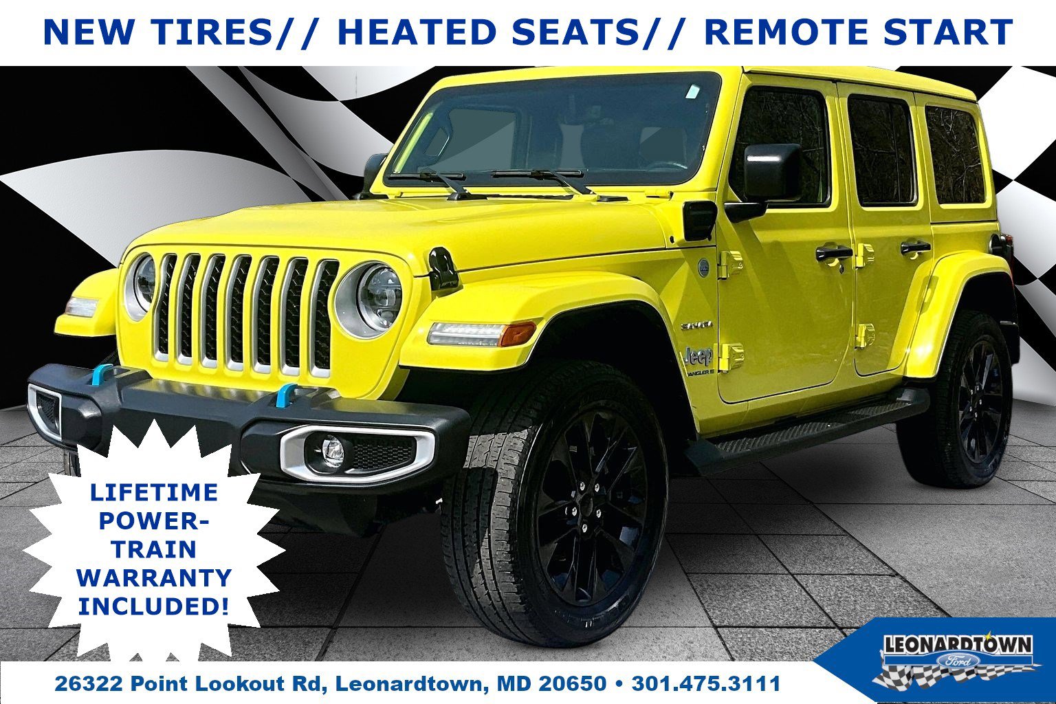 Used 2023 Jeep Wrangler Unlimited Sahara w/ Cold Weather Group AWD/4WD image 1