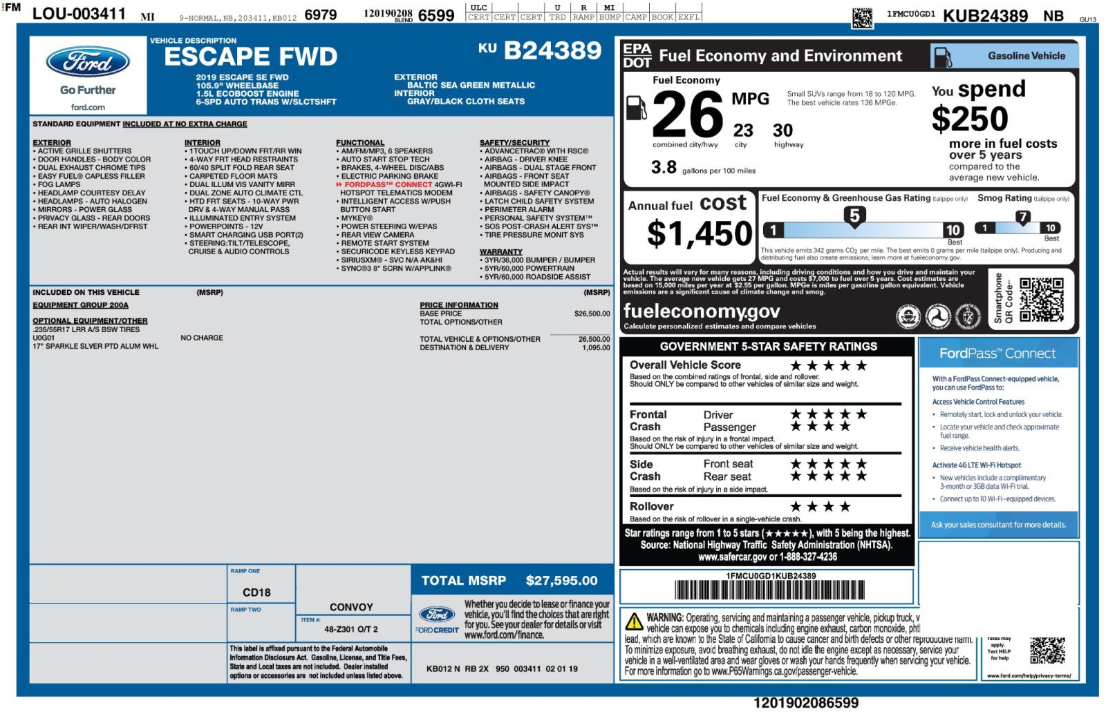 Used 2019 Ford Escape SE FWD image 48
