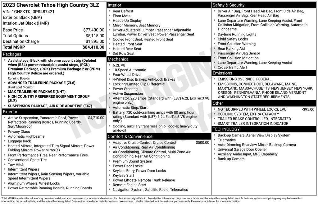 Used 2023 Chevrolet Tahoe High Country image 4