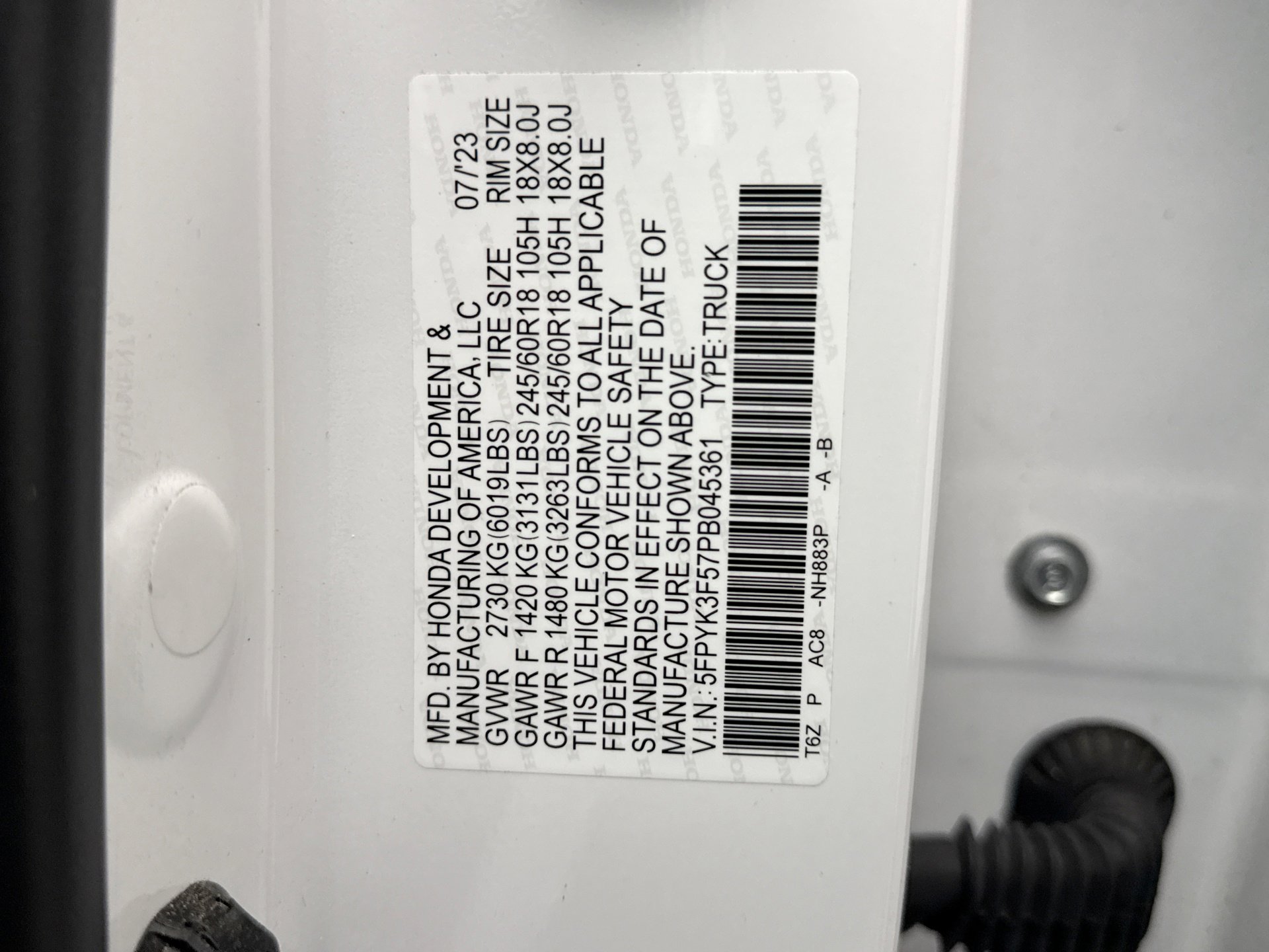 Used 2023 Honda Ridgeline RTL image 24