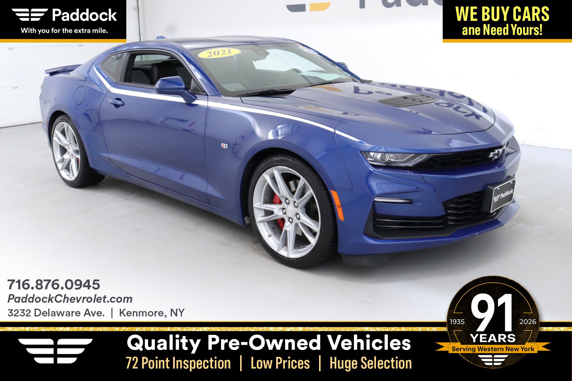 Used 2021 Chevrolet Camaro SS image 1