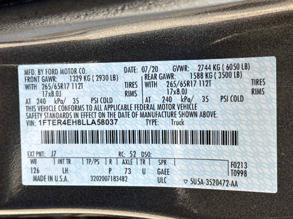 Used 2020 Ford Ranger XLT w/ Equipment Group 301A Mid RWD image 38