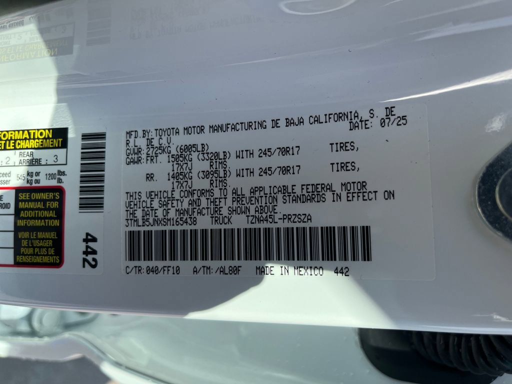 New 2025 Toyota Tacoma SR5 image 28