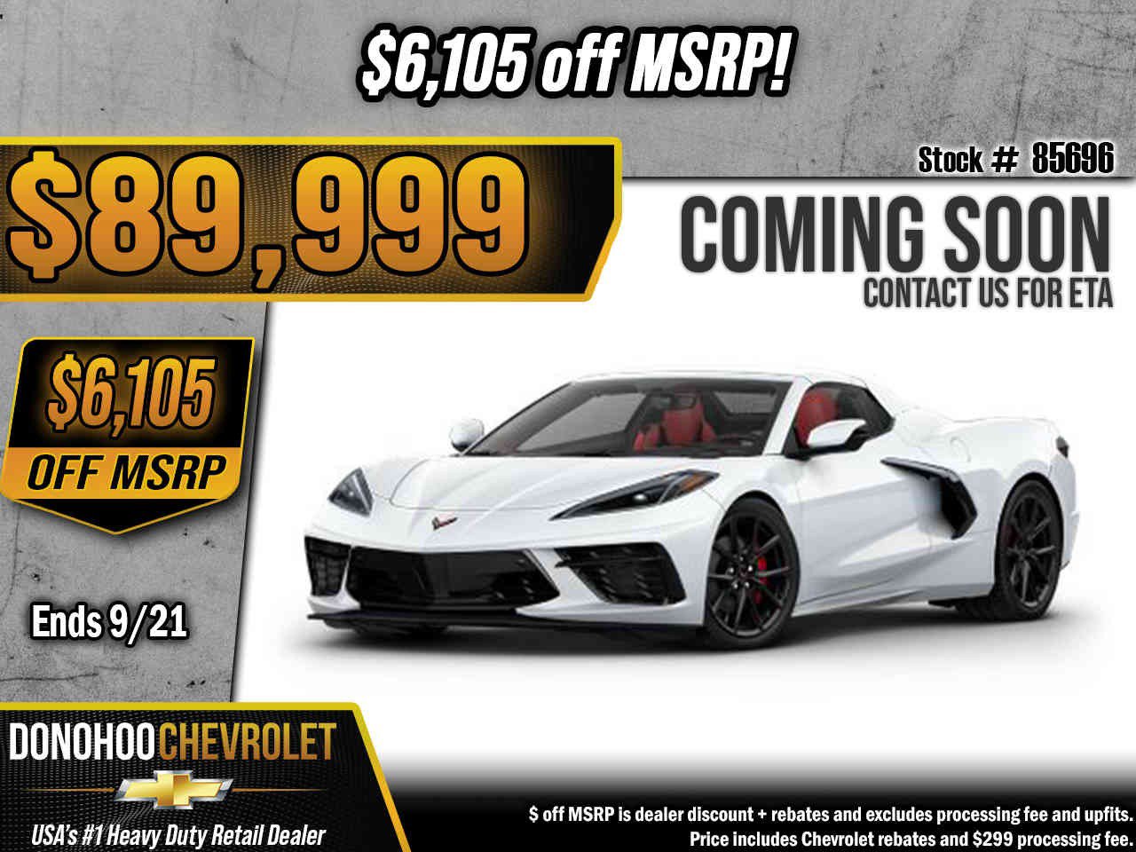 New 2027 Chevrolet Corvette Stingray Convertible w/ 2LT