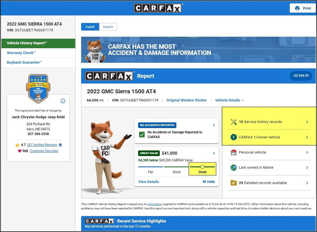 Used 2022 GMC Sierra 1500 AT4 w/ AT4 Preferred Package image 12