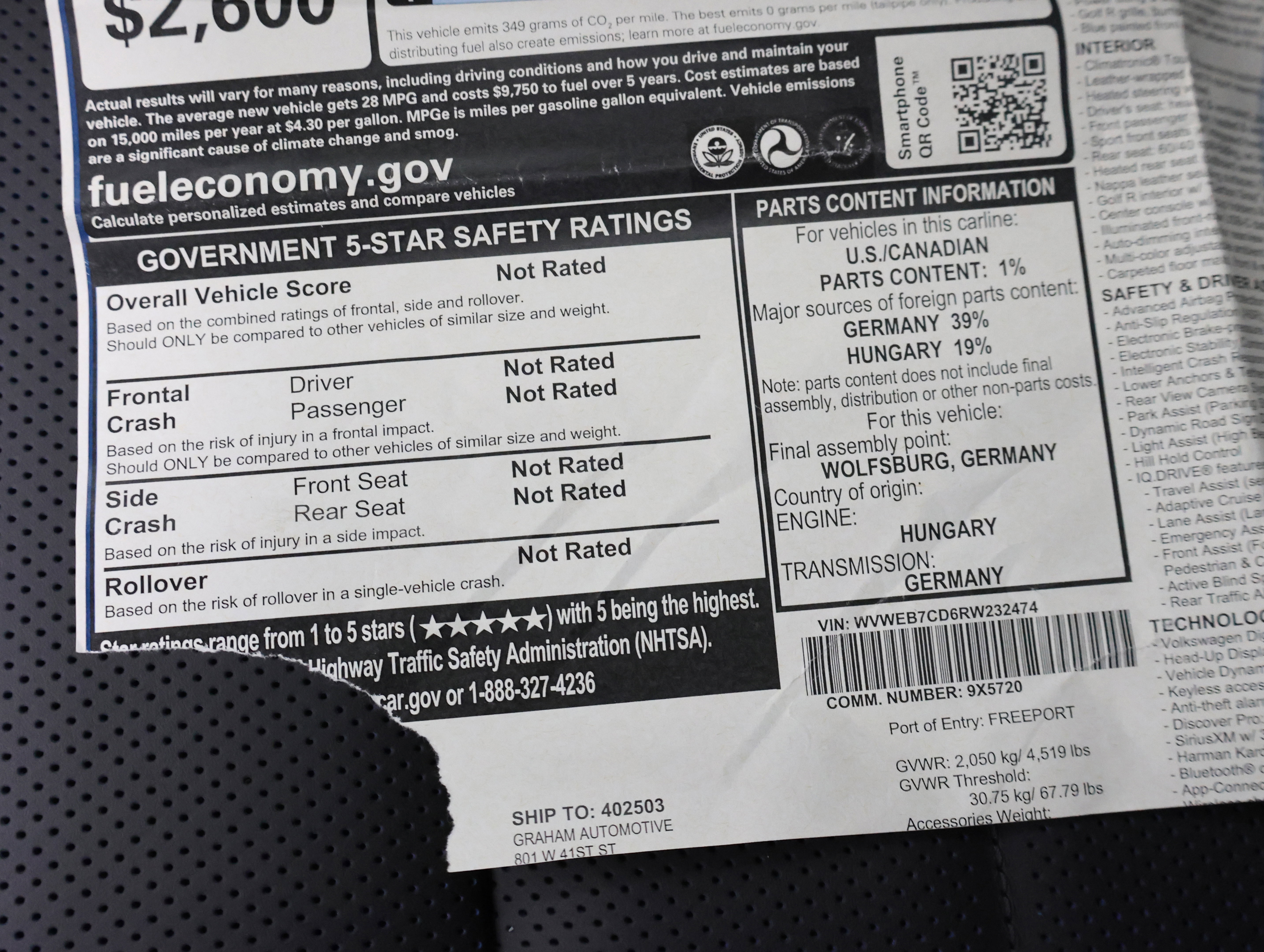 Used 2024 Volkswagen Golf R image 61