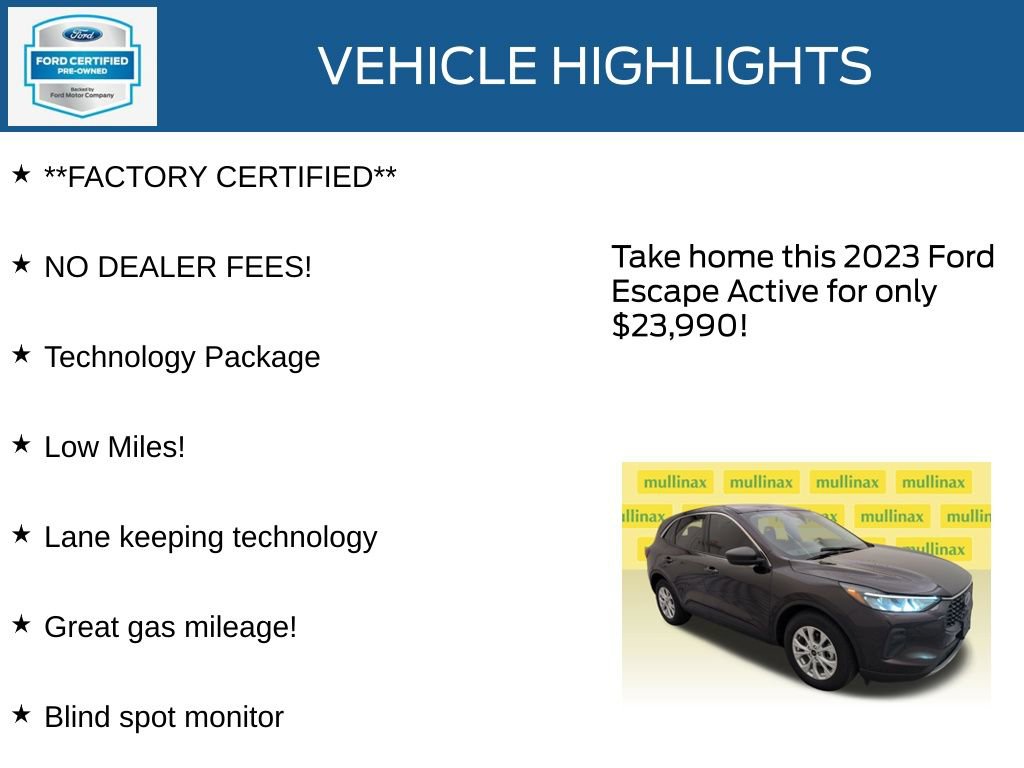 Used 2023 Ford Escape Active w/ Tech Pack #1 FWD image 11