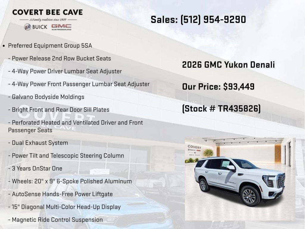 New 2026 GMC Yukon Denali w/ Advanced Technology Package AWD/4WD image 7