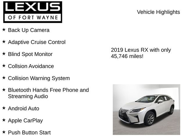 Used 2019 Lexus RX 350 AWD w/ Premium Package image 7