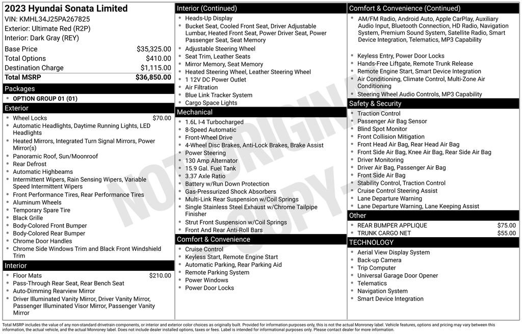 Used 2023 Hyundai Sonata Limited image 12
