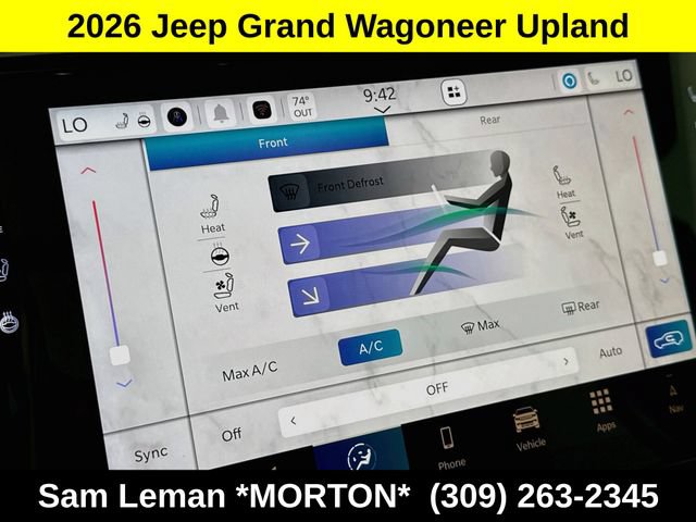 New 2026 Jeep Grand Wagoneer 4WD w/ Quick Order Packge 29V Upland image 21