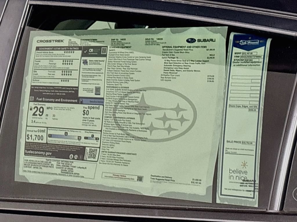 New 2026 Subaru Crosstrek 2.5i Premium AWD/4WD image 24