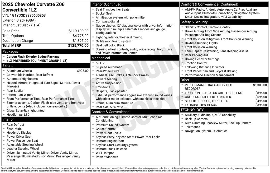 Used 2025 Chevrolet Corvette Z06 image 23