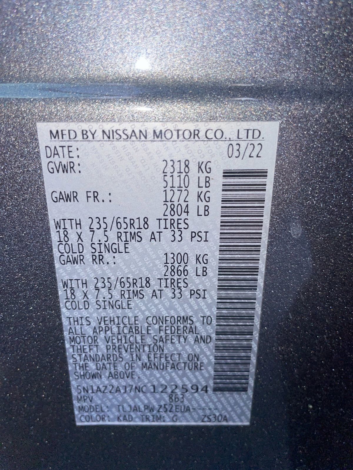 Used 2022 Nissan Murano S image 4