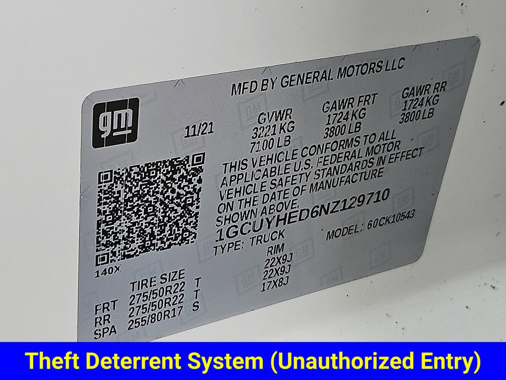 Used 2022 Chevrolet Silverado 1500 High Country w/ Technology Package image 30