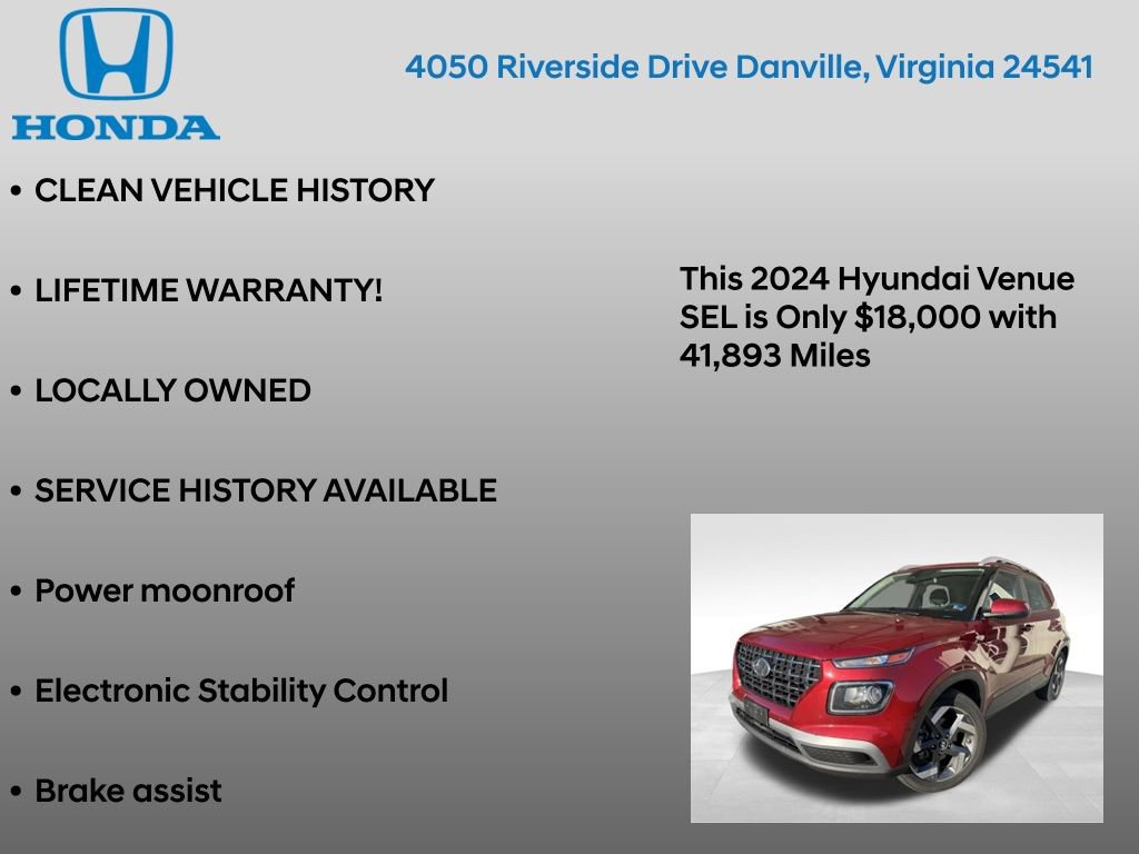 Used 2024 Hyundai Venue SEL image 7