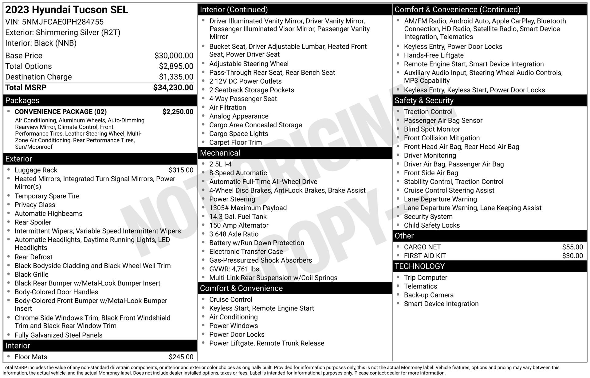 Used 2023 Hyundai Tucson SEL w/ Convenience Package AWD/4WD image 4