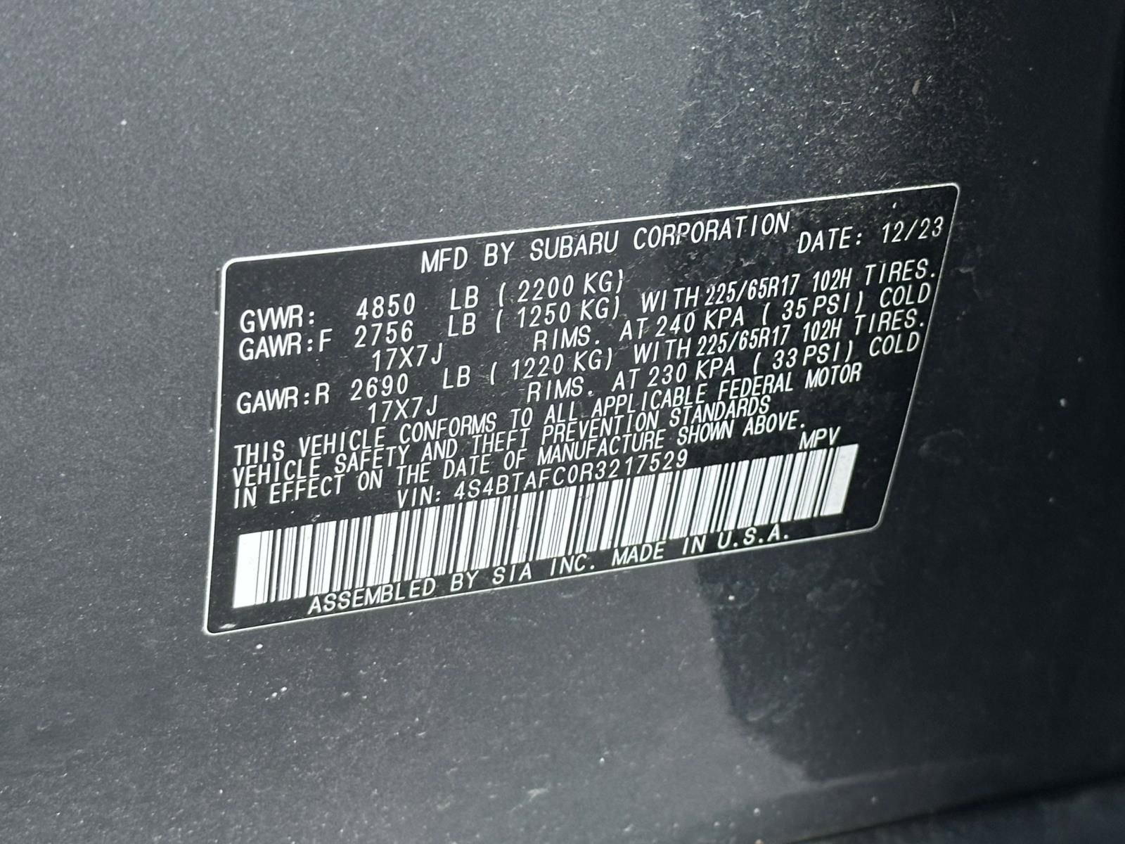 Used 2024 Subaru Outback Premium image 10