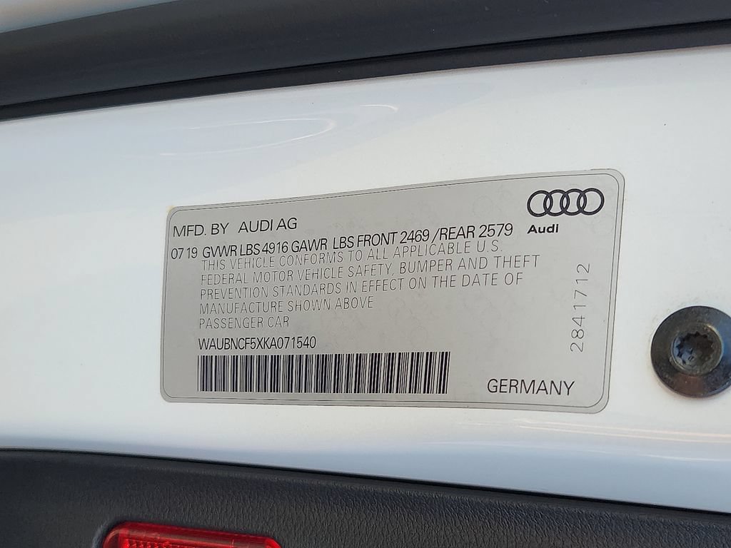 Used 2019 Audi A5 2.0T Premium Plus w/ Premium Plus AWD/4WD image 27