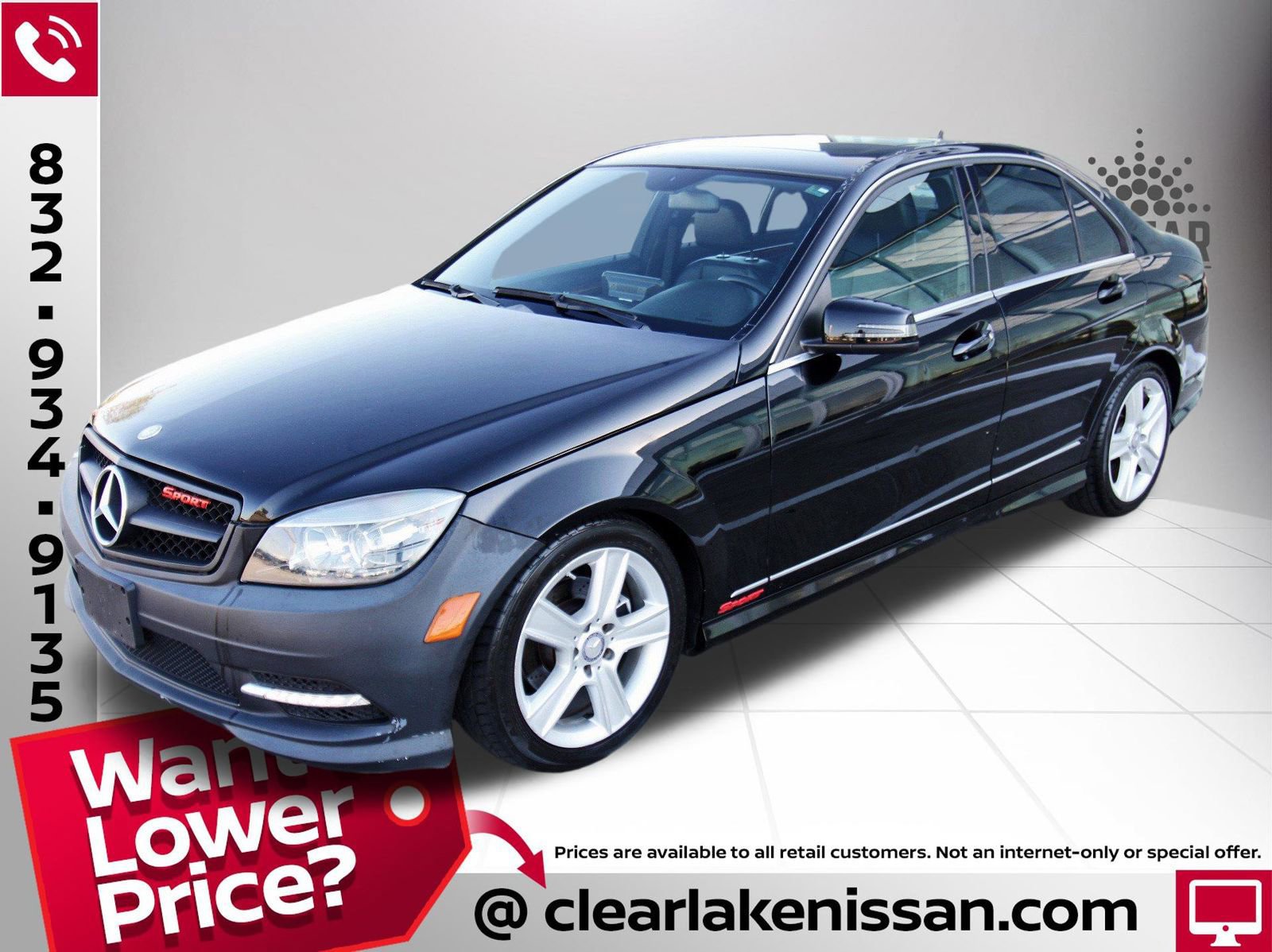 Used 2011 Mercedes-Benz C 300 4MATIC Sedan image 3