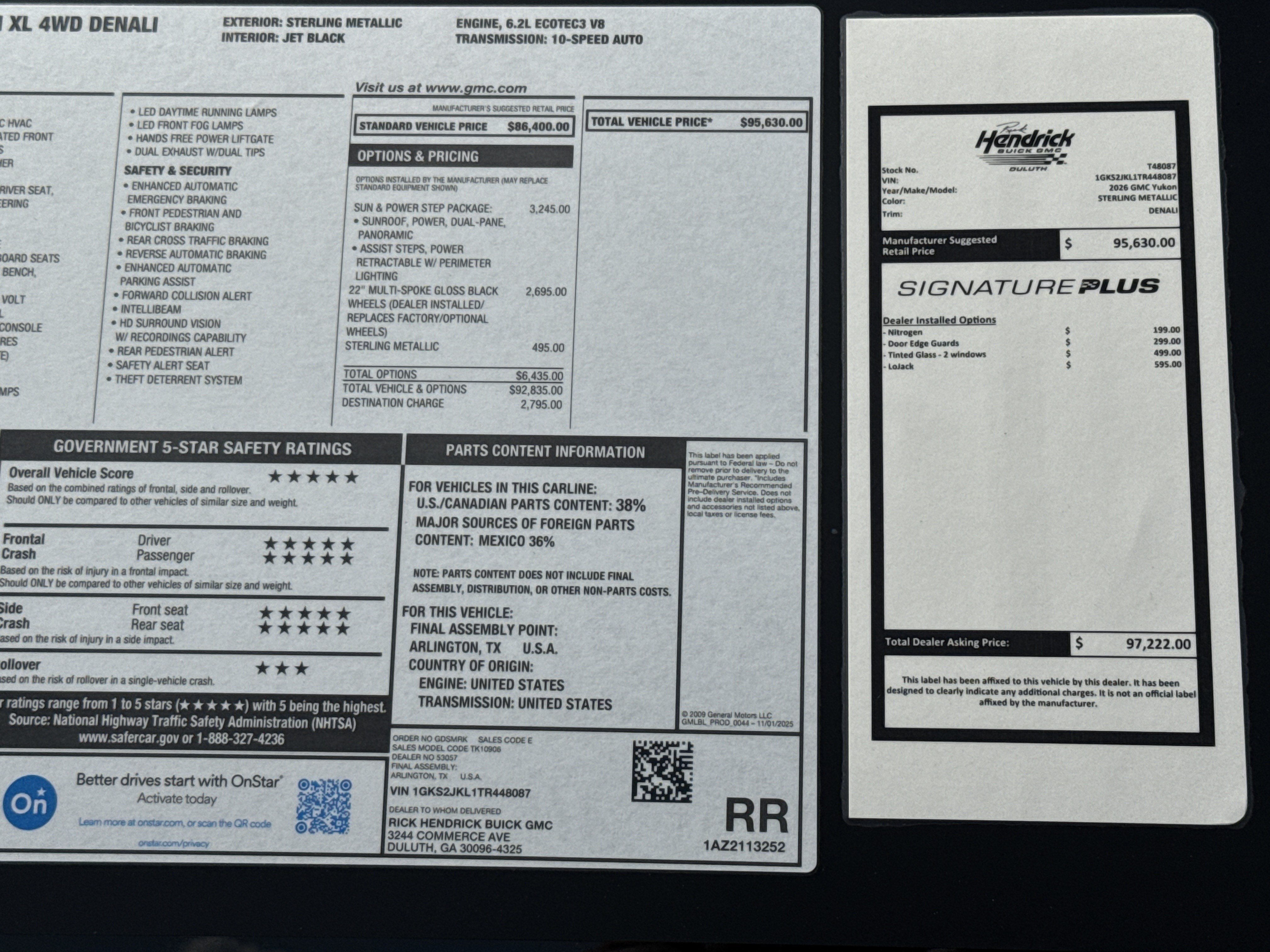 New 2026 GMC Yukon XL Denali w/ Sun & Power Step Package AWD/4WD image 43