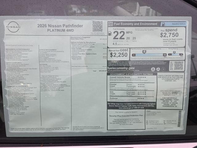 New 2026 Nissan Pathfinder Platinum AWD/4WD image 31